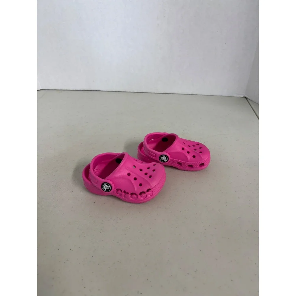 Crocs Classic Clog Toddler Size C4 Electric Pink Slip On Water Shoes Kids‎